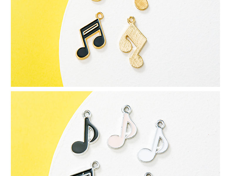 DIY Jewelry Accessories, Bracelets Classification 10 PCS/Package Alloy Notes Pendant DIY Jewelry Accessories Bracelets