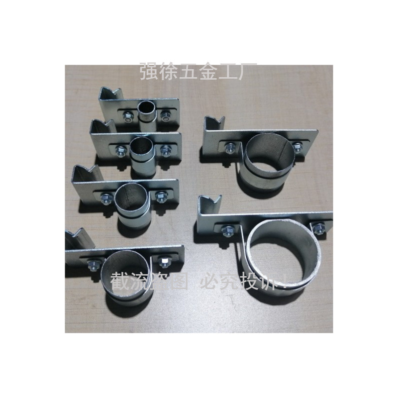 钢结构H钢管卡 弹簧钢管夹 电线管卡子 kbg pvc管固定