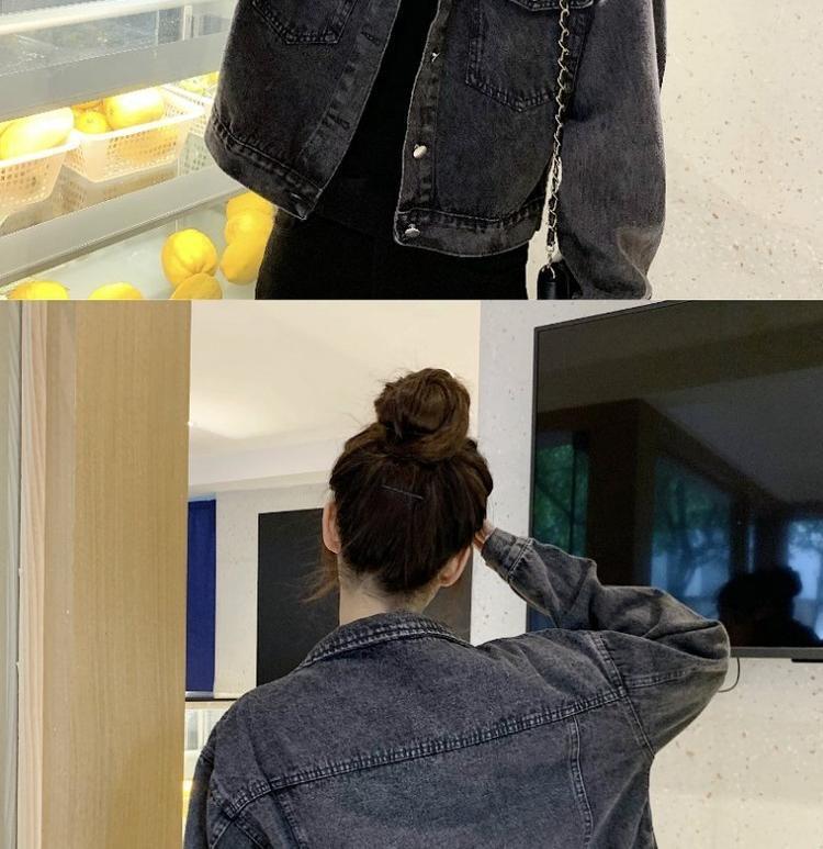 Denim Short Jacket Image 3