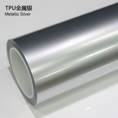 Color-Changing Film Ppf Colored Car Auto Color Change Film - tpu-metallic-silver-1524mx15m
