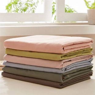 Bed linen cloth wholesale processing wash cotton solid color dormitory double bed meters 15m12 sheets
