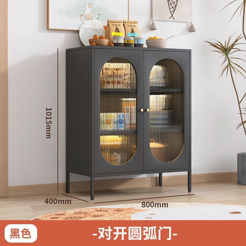 中世スタイルの厚い鉄のクリームスタイルの超薄型サイドボード玄関収納キャビネットリビングルーム食器棚収納鉄靴キャビネット|undefined