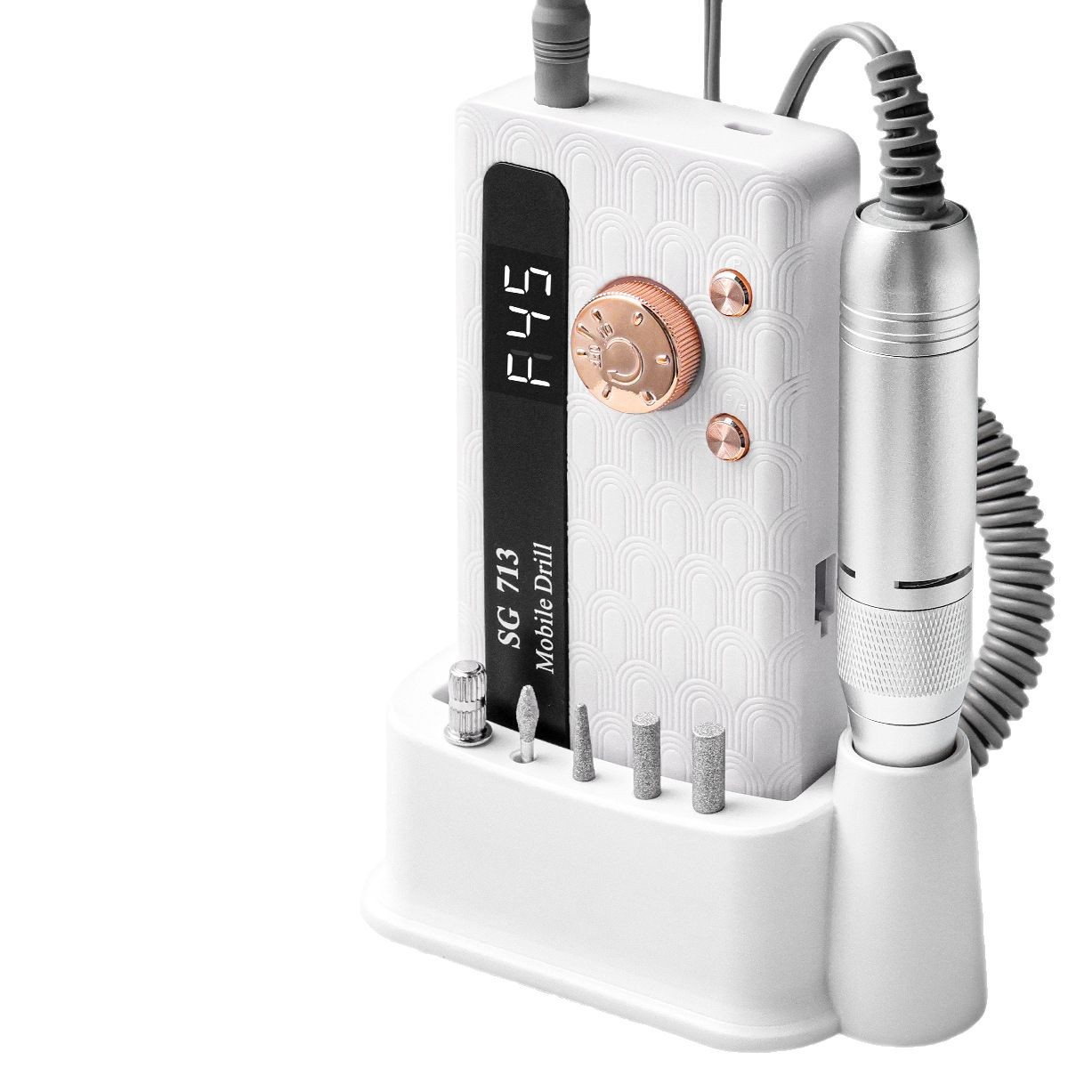 Nueva amoladora de uñas recargable, removedor de uñas eléctrico, amoladora de uñas, amoladora de uñas de alta velocidad, pulido de superficie de uñas