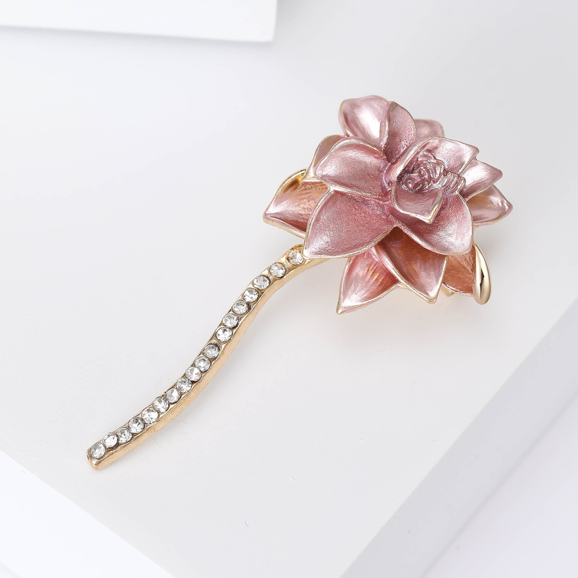 Lady Flower Alloy Enamel Women's Brooches display picture 7