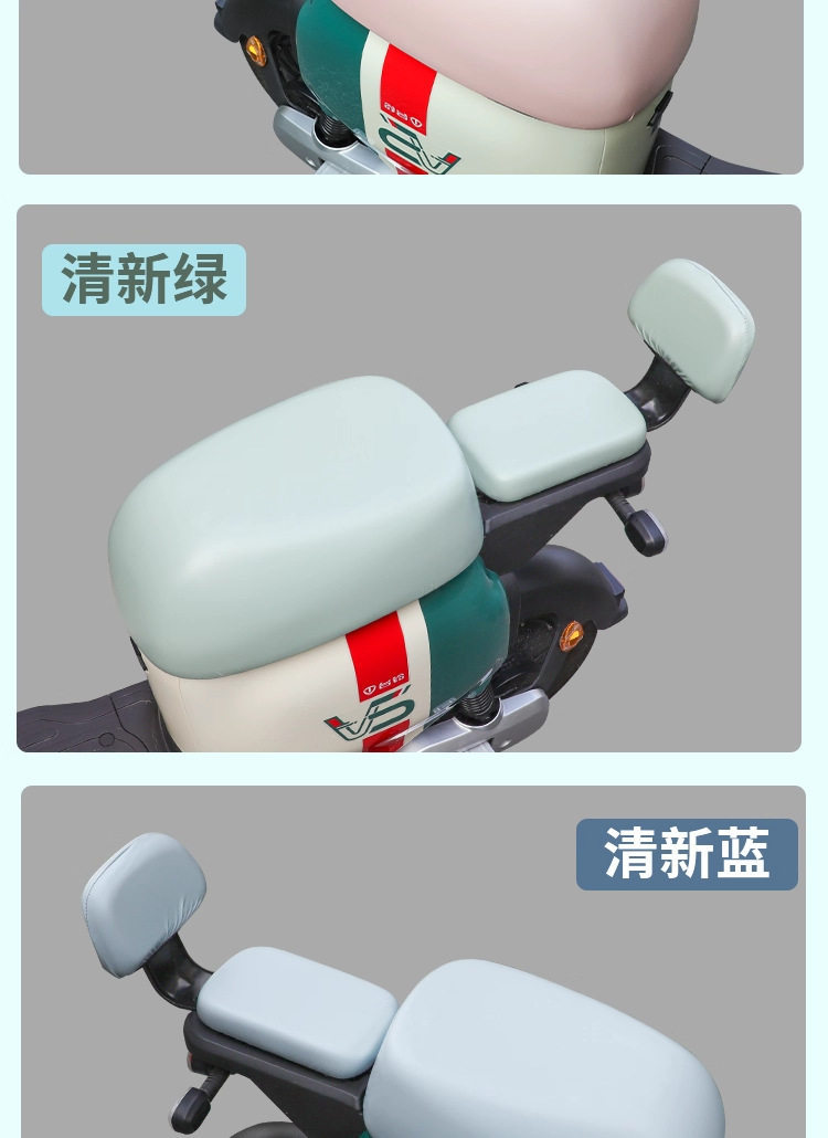 Suitable for Niu U One Seat Cushion, Waterproof and Sun-Proof Seat Cover, 5 New National Standard Electric Vehicle Three-Piece Set Decorative Accessories