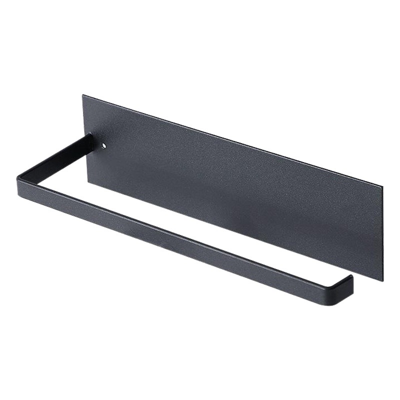 Estante de tejido de hierro de cocina estante de gabinete rollo de papel de almacenamiento de rack creativo libre de perforación montado en la pared rack de almacenamiento