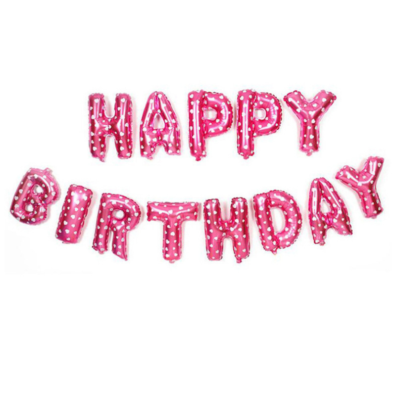 SKU-13-老款16寸生日快乐波点粉