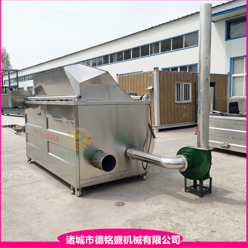 牛肉干生物颗粒油炸锅 南宁虎皮凤爪油炸机 小酥肉腌制滚筒拌料机