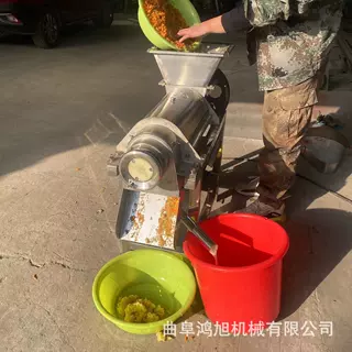 商用刺梨脱汁机器 0.5吨破碎柠檬榨汁机 工业大型螺旋蓝莓打汁机