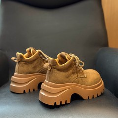 现货版马丁靴女款2025新款秋季时尚百搭厚底增高显瘦英伦风短靴子