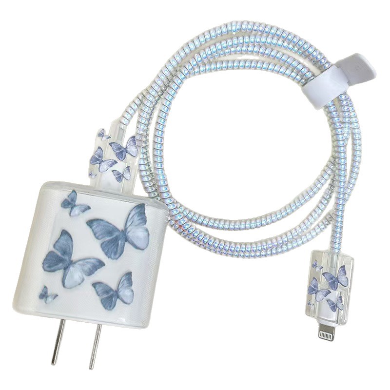 Para Apple 14 línea de datos cubierta protectora iPhone13 cargador cabezal 12promax bobinado estuche para iPad