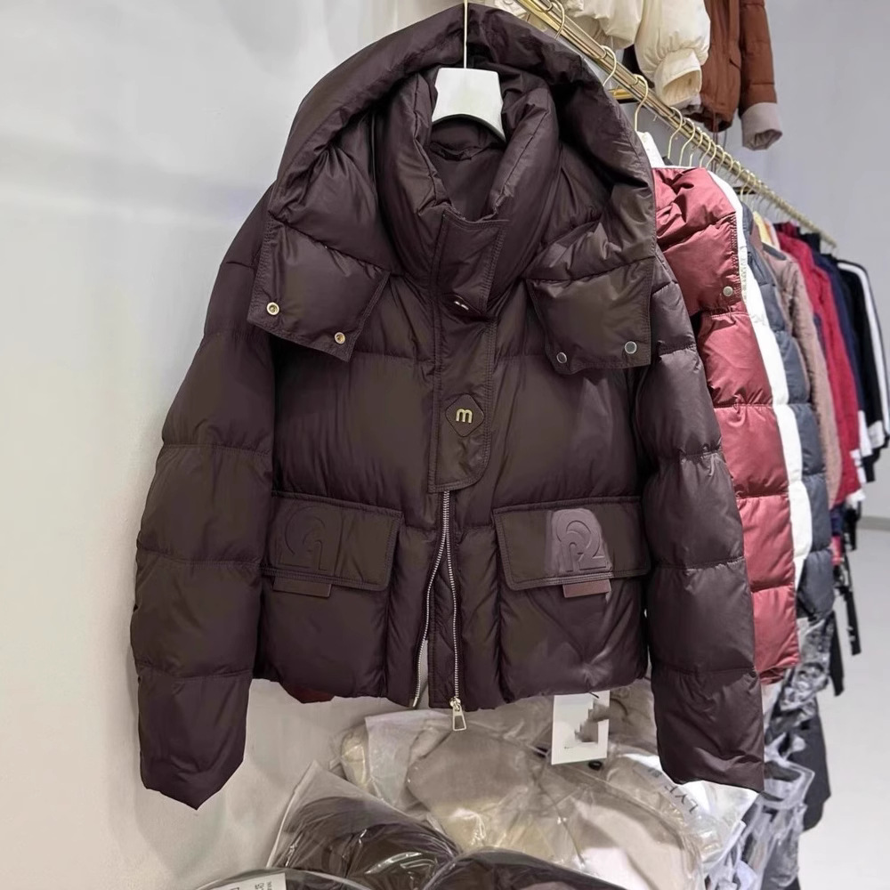 Capa de algodón para mujeres 2025 invierno Europa y Estados Unidos estudiantes nuevos chaquetas de algodón chaqueta de algodón suelta chaqueta de algodón de color sólido calentamiento image 4