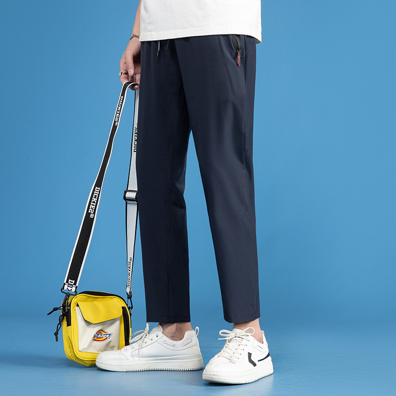 Big Goods Main Push 918 Ice Silk Casual Pants Men's Summer Thin Air Conditioning Pants Straight Slim-fit Sports Quick-drying Pants Big Goods Main Push 918 Ice Silk Casual Pants Men's Summer Thin Air Conditioning Pants Straight Slim-fit Sports Quick-drying Pants