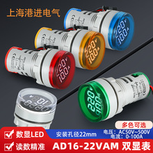 AD16-22VAMAD16-22DVA��ѹ����˫�Ա�����22mmԲ�ε�Դ�Ǳ�����