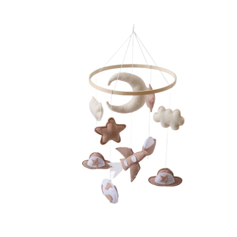Transfronterizos nuevos planetas de feltero campana de cama campana de viento infantil campana de cabecera campana de dormir campana de bebé