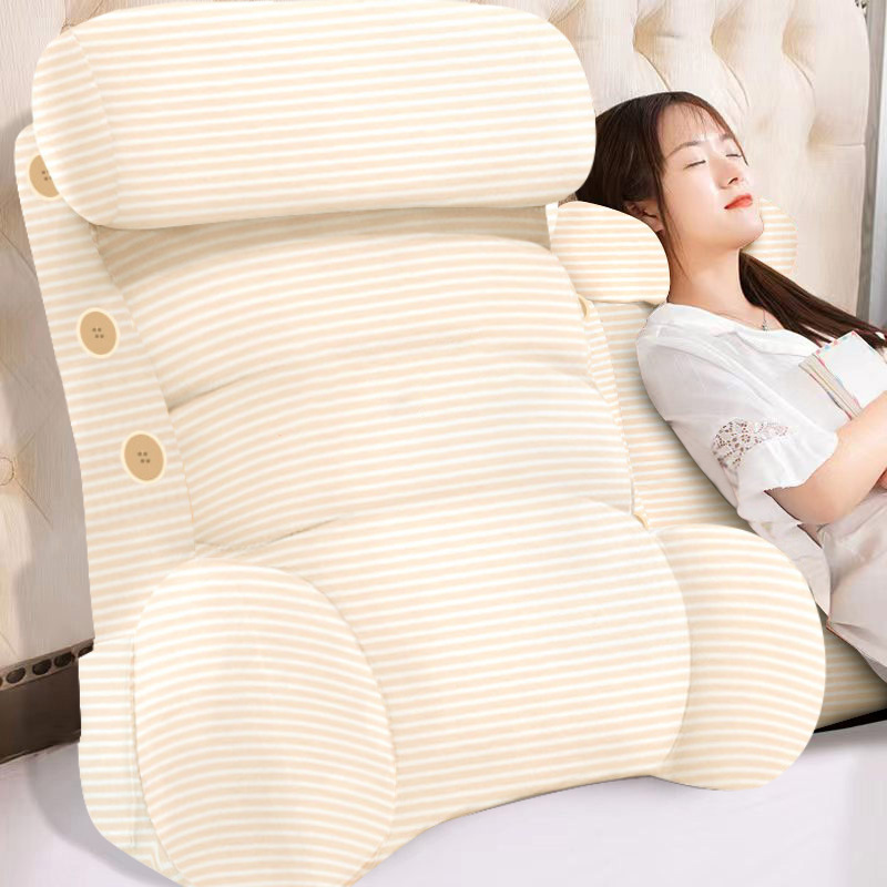 K-해피 소프트백.베이지 스트라이프.