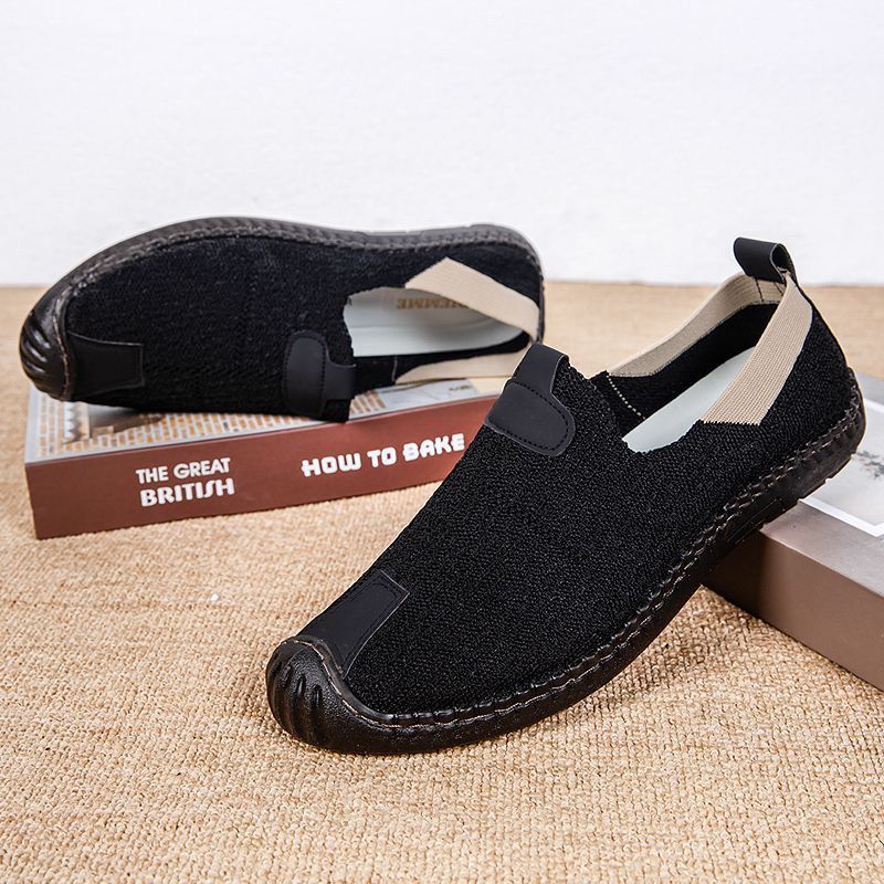 Nuevos zapatos de hombre de verano, zapatos casuales de malla, zapatos de conducción cómodos de moda, zapatos antideslizantes con base de tendón