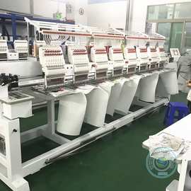 八头全自动电脑绣花机 8头帽绣机 服装刺绣机 多头绣花机厂家
