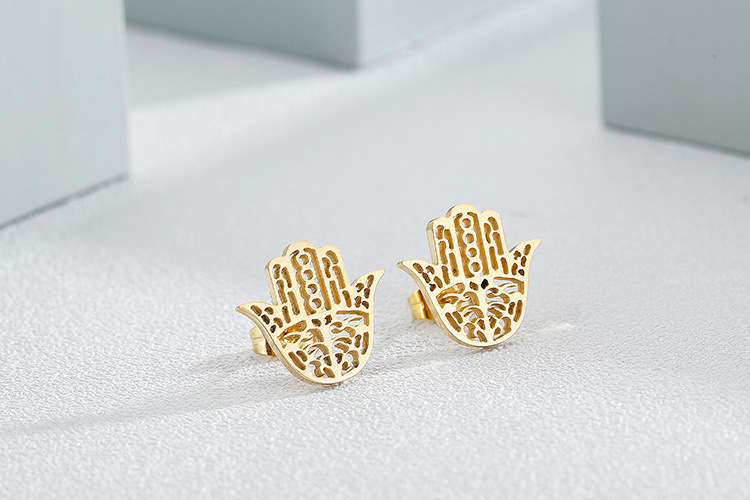 new fashion stainless steel clavicle chain necklace earrings sets accessories