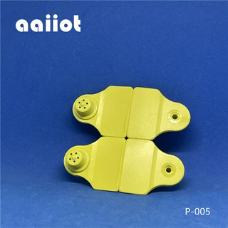 厂家定制连体铲形耳小体积一体折叠牛耳标公母标一体对折铲型耳标