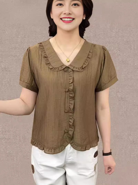 2024 summer new style middle-aged and elderly women's clothing