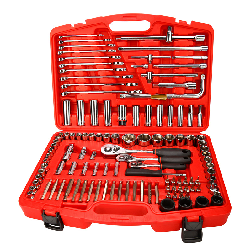 力易得120件汽修综合工具组套6.3mm10mm12.5mm机修套装E1209