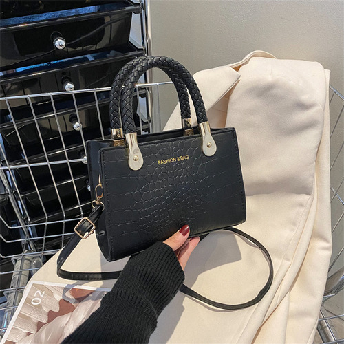 Bags for women  fashion trend casual portable small square bag Korean version retro one-shoulder crossbody women's small square bag