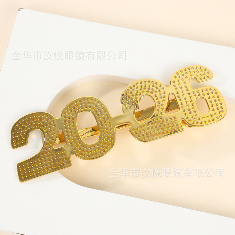 新年大晦日写真小道具 2026 面白いメガネ新年パーティーパーティー 2026 デジタルメガネ卸売|undefined