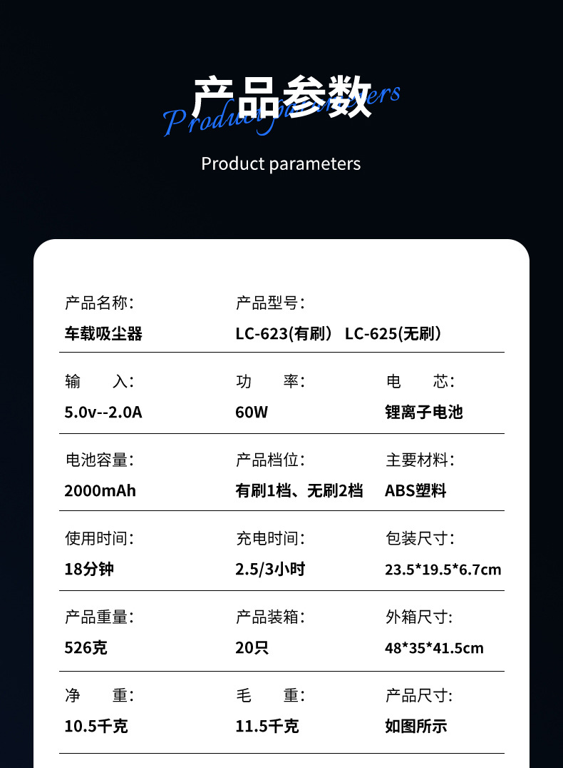 Car Vacuum Cleaner, Suction and Blowing Integrated Dual-Purpose Wireless Mini Vacuum Cleaner, Car Household Electric Dust Blower with Strong Suction