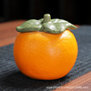 橘子茶叶罐中式橙子密封罐家用小摆件陶瓷创意小号枸杞罐子水果罐