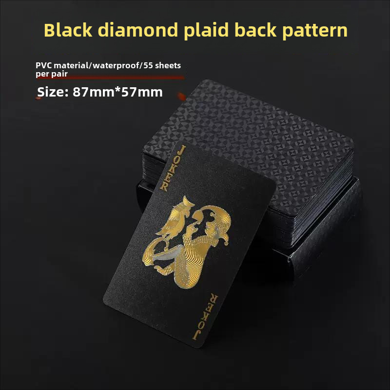 Black gilt gold square model