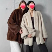 Меховая верхняя одежда женская, меховая универсальная верхняя одежда средней длины, новая экологически чистая верхняя одежда из искусственной норки, верхняя одежда в ленивом стиле из искусственной норки