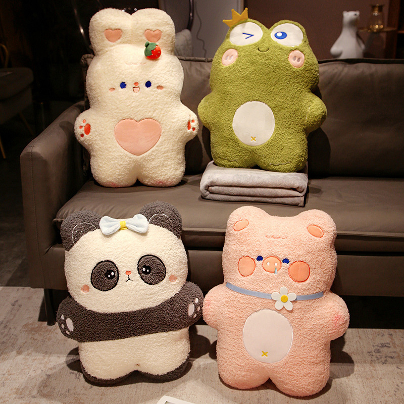 Almohada edredón de doble propósito almohada de las niñas dormir coche almohada dos-en-uno manta Oficina siesta cojín