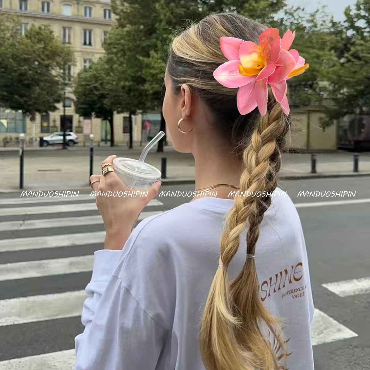 30g Weight Hair Sticks, Hair Tie, Insert comb Hair Accessories Type 1 Piece Quantity Holiday, Tea Party Occasion Cloth Material Flower Pattern All Seasons Season Women's Gender Pastoral Style Pastoral Women's Flower Cloth Hair Sticks Hair Tie Insert Comb 8