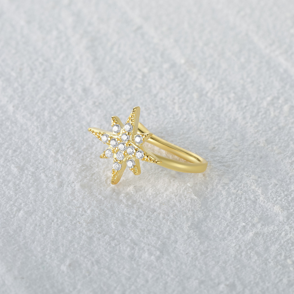 2g Weight Nose Ring Classification 1 Piece Quantity Daily, Street Occasion 925 Sterling Silver Material Star, Moon Pattern Women's Gender Plating Design Simple Style Style 1 Piece Nose Rings & Studs Simple Style Star Moon 925 Sterling Silver Plating 33