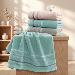 Mercan velvet towel mother-child set, more absorbent than pure cotton bath towel, two-piece set, soft and skin-friendly bath towel.