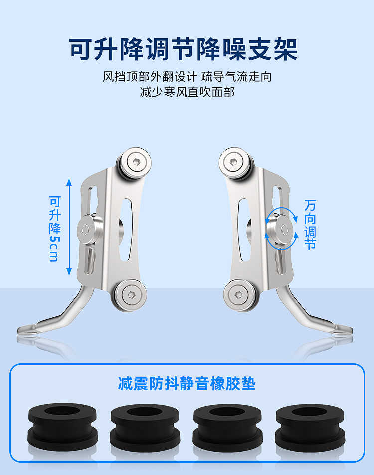 Suitable for Haojue AFR125 windshield pedal motorcycle modified Suzuki UY dedicated flexible PC front windshield