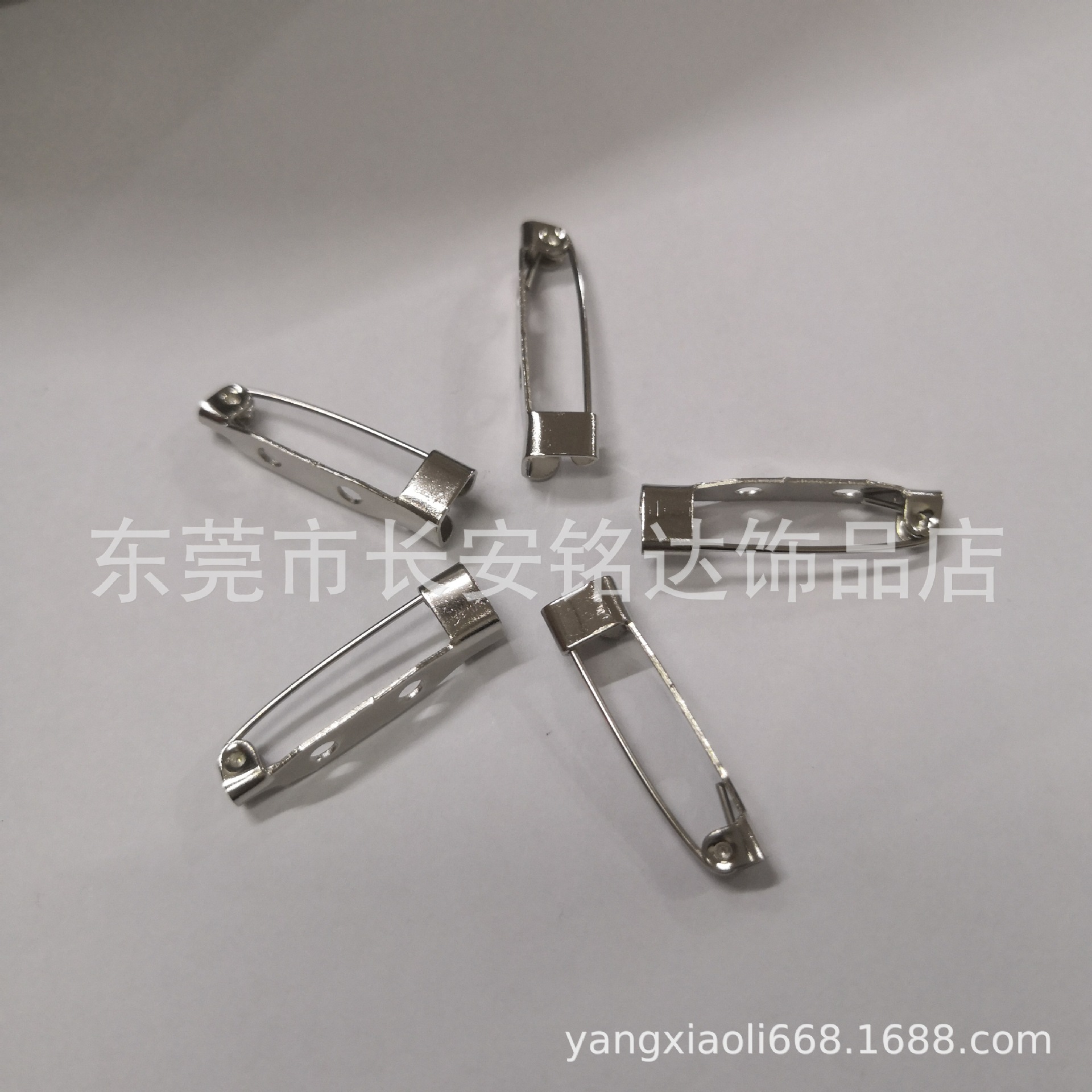 厂家直销  铜  铁  安全别针  保险胸针    圆底胸针