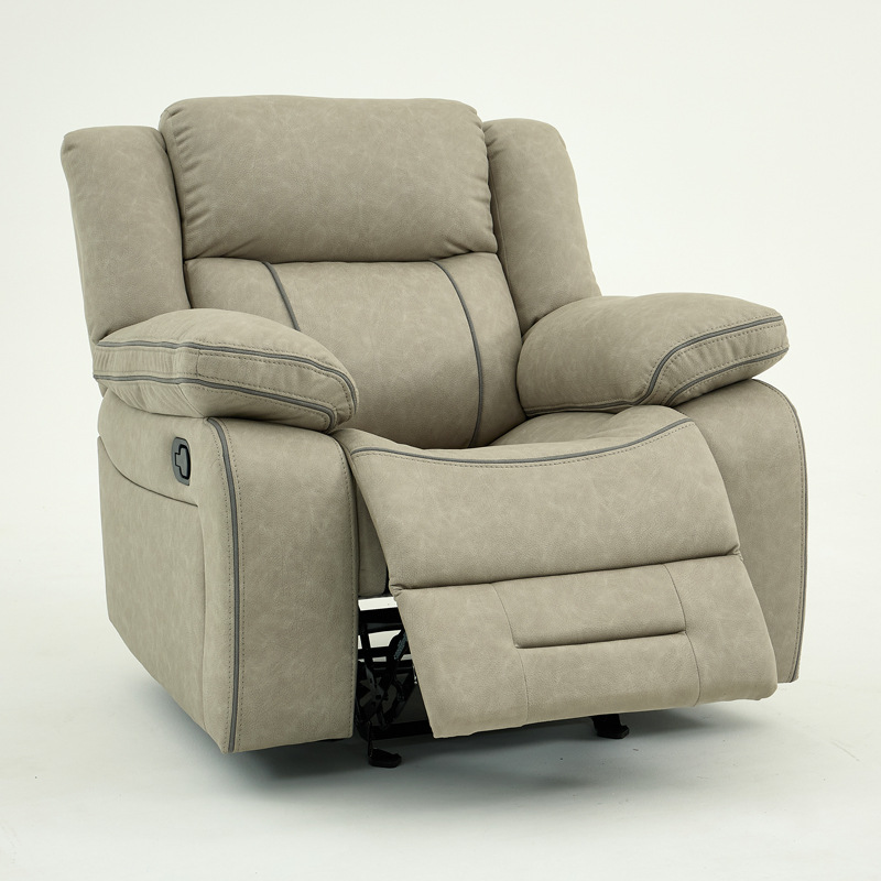 Sofá de cuero simple capa superior piel de vaca función retráctil eléctrica sofá cama todo en uno sofá cama de apartamento pequeño de doble uso