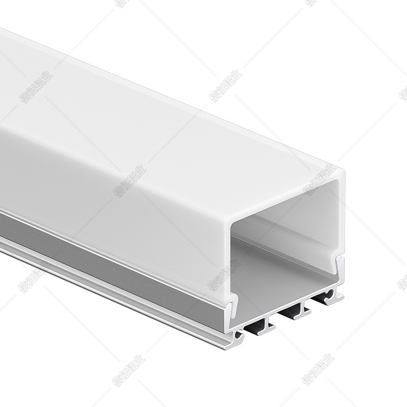 lámpara lineal LED lámpara lineal larga de aluminio lámpara lineal luminosa tres lados lámpara de línea lámpara de línea lámpara de aluminio ranura abierta