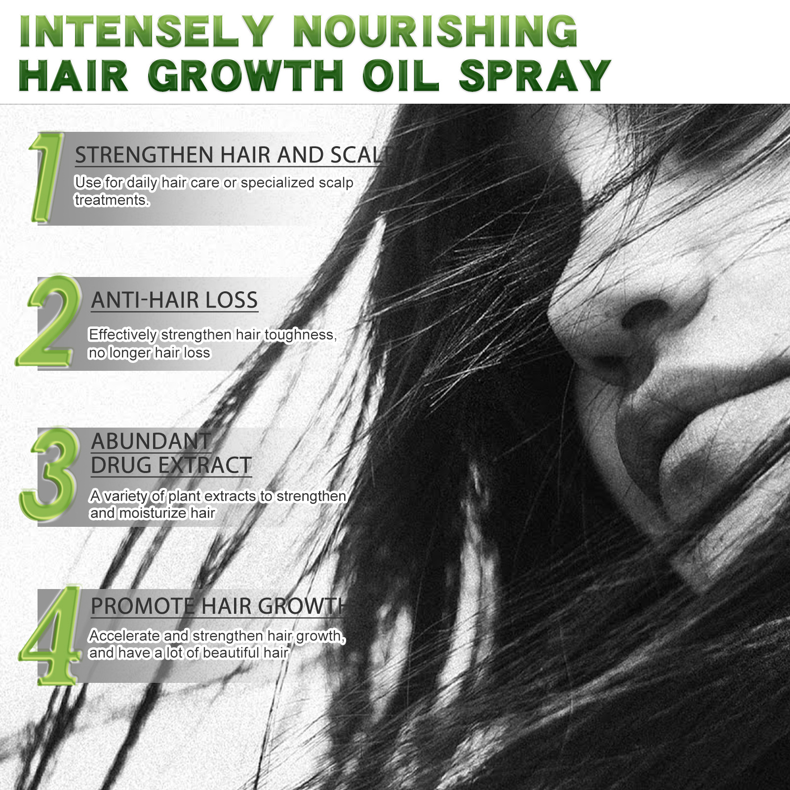 OUHOE Growth Kräuteressenz Feuchtigkeitsspendende, straffende, dichte Haarpflege_voghion.com