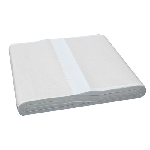 Wholesale four-foot white antique-style Xuan paper, thickened semi-raw, for beginners' calligraphy practice, brush painting, and small regular script practice.