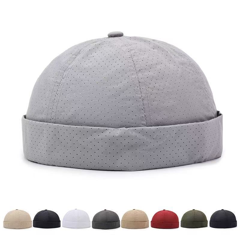 Summer Mesh Cap for Men, Quick-Dry Breathable Visor Hat, Men's Rolled-Brim Hip-Hop Hat, Women's Brimless Hat, Lightweight and Thin Summer Mesh Cap for Men, Quick-Dry Breathable Visor Hat, Men's Rolled-Brim Hip-Hop Hat, Women's Brimless Hat, Lightweight and Thin