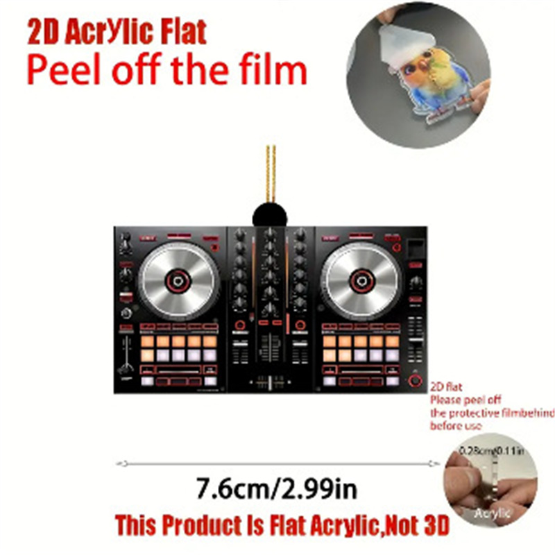 Nuevo plano acrílico transfronterizo para adorable té de leche gatos colgantes de automóviles fiestas colgantes de decoración del hogar