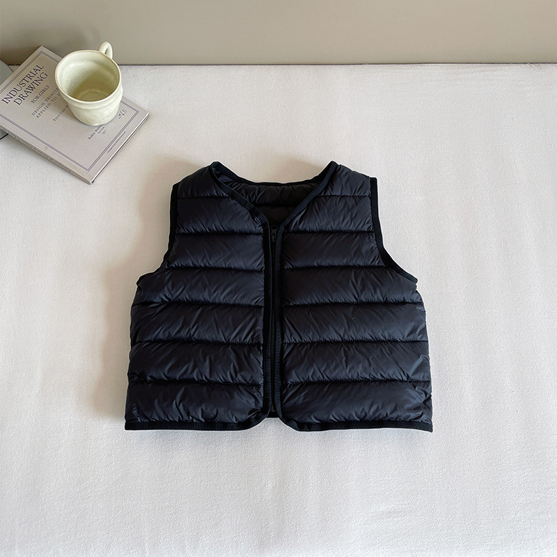 Wind Valley 2025 invierno nueva ropa infantil coreana de color sólido chaqueta de plumón caliente para niños chaqueta de aire exterior universal