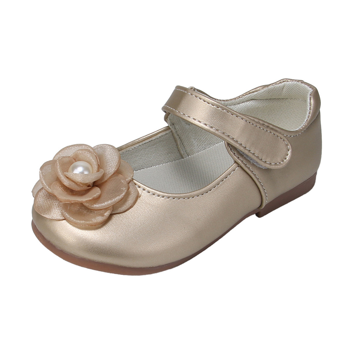 Zapatos de cuero para niñas nuevos 2026 primavera zapatos de rendimiento de niños zapatos de moda zapatos de flor de princesa de niña