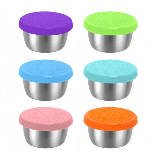 304 stainless steel sauce dish 40/50/70ml with lid sauce cup seasoning dish dipping dish anti-leak dipping sauce