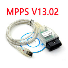 MPPS SMPS V13.02 V13 K CAN Flasher Chip Tuning OBD2 Cable