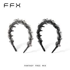 弗弗西FFX简约时尚网纱齿梳发箍晨曦沙雾日常外戴高颅顶发卡头饰