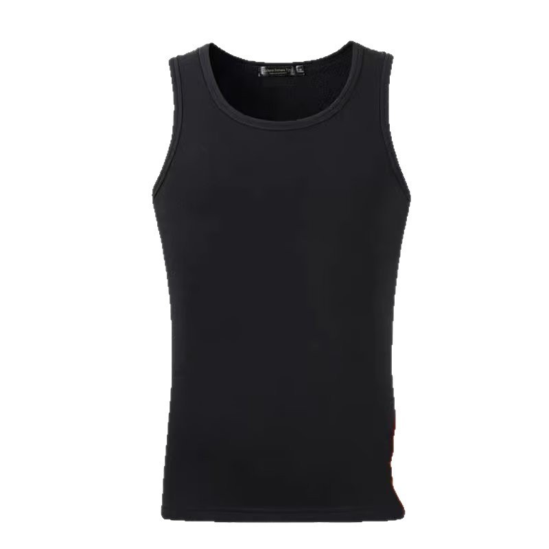 chaleco hombre invierno invernal calentamiento y camiseta deportiva de hombro grueso camiseta sin mangas chaleco de acondicionamiento físico barra